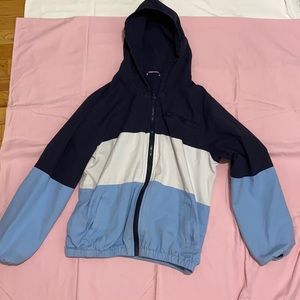 Brandy Melville colour block jacket with hood